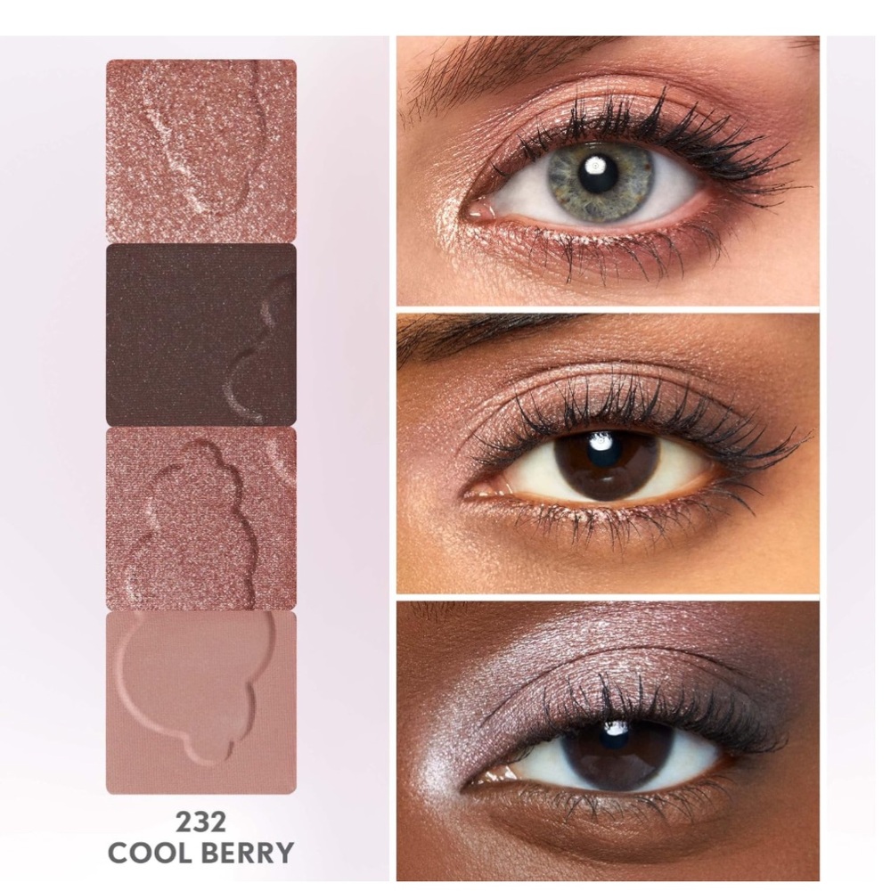 CoverGIRL Clean Fresh Clean Color Eyeshadow Quad Palette in 232 Cool Berry NWT